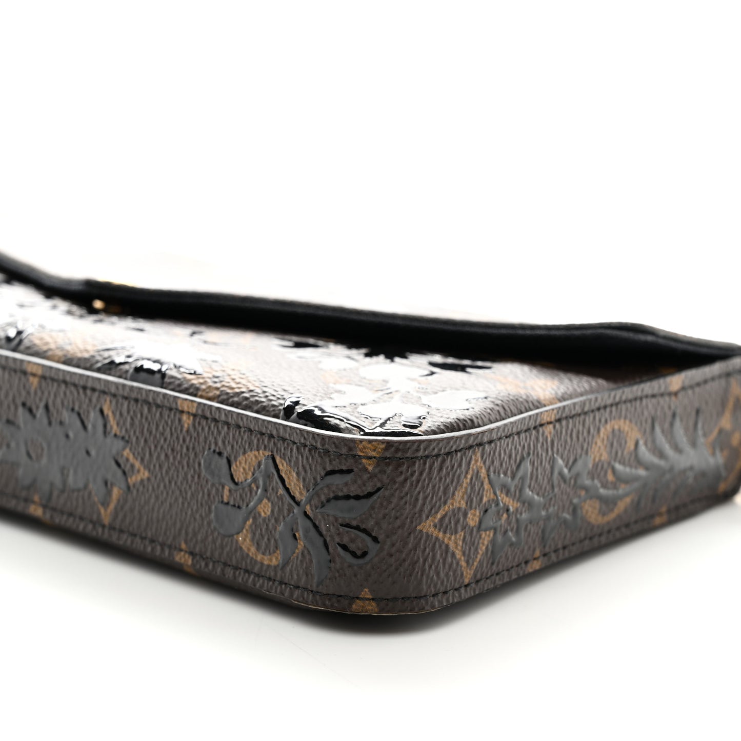 Monogram Blossom Pochette Felicie Chain Wallet Black