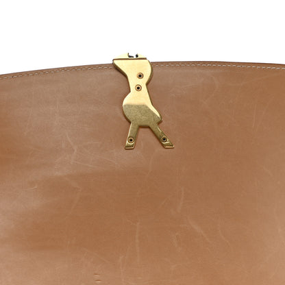 Saint Laurent Box Calfskin Monogram Medium Solferino Satchel Natural Tan 11 of 13