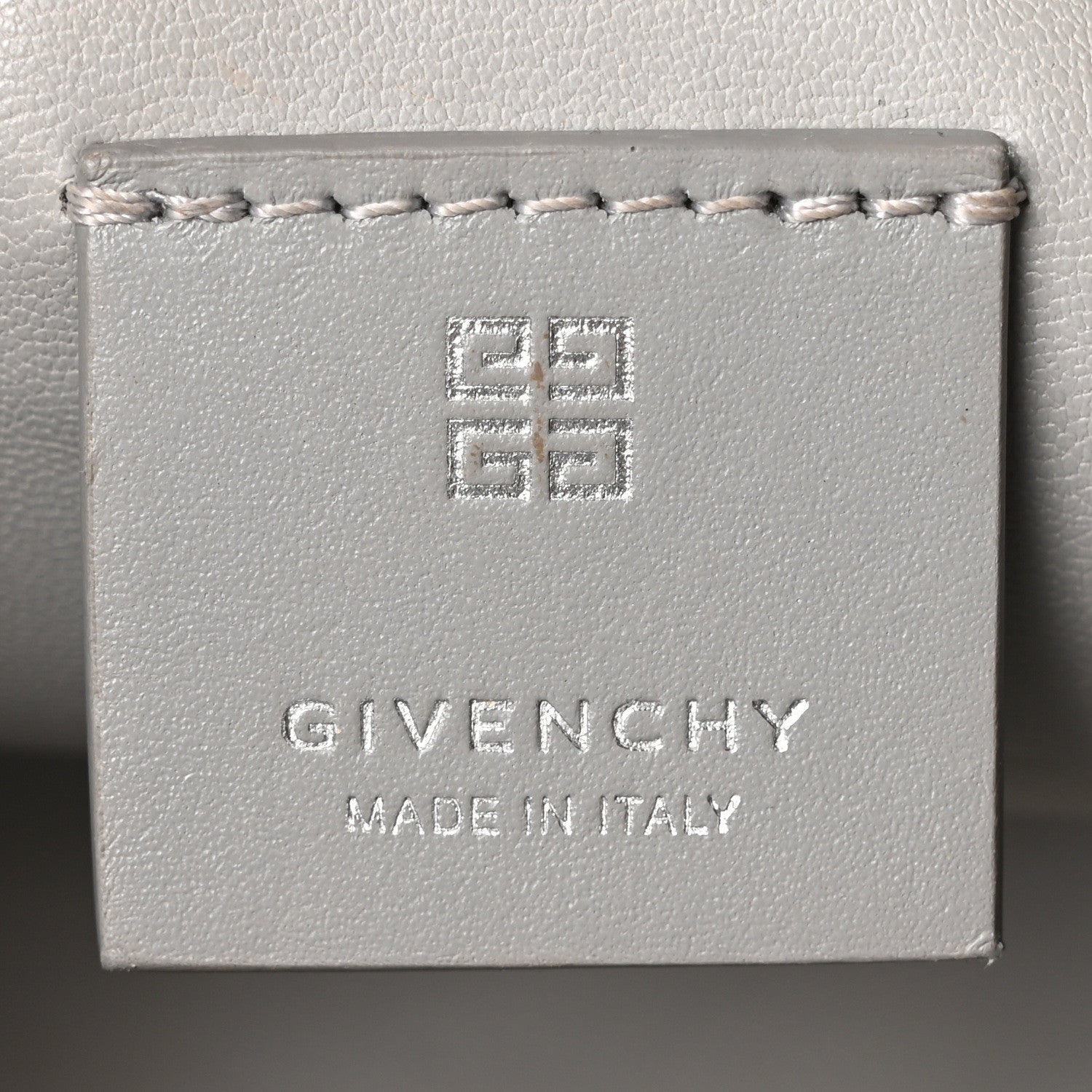 Givenchy Smooth Calfskin Small Moon Cut Out Shoulder Bag Grey 11 of 19