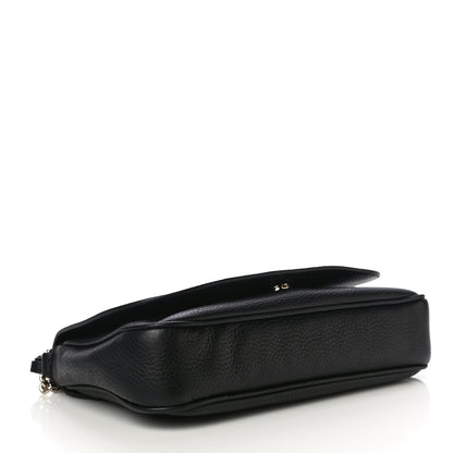 Gucci Pebbled Calfskin Medium Soho Flap Crossbody Black 4 of 12
