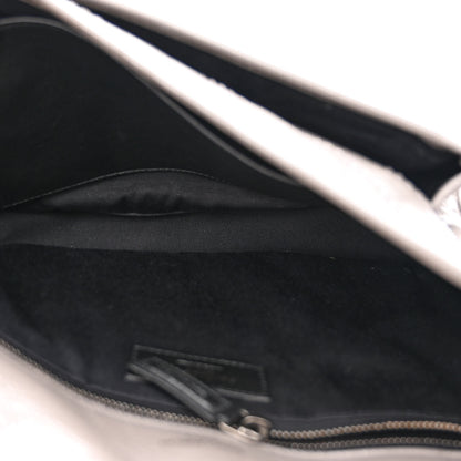 Saint Laurent Crinkled Calfskin Matelasse Monogram Medium Niki Chain Satchel Fog 5 of 10