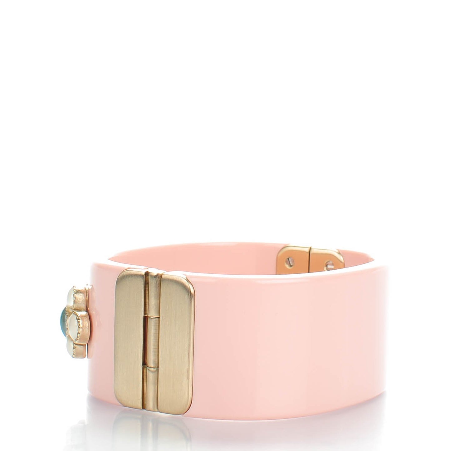 Resin Gripoix CC Cuff Pink