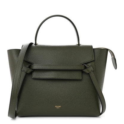 Celine Grained Calfskin Micro Belt Bag Olive 1 of 11