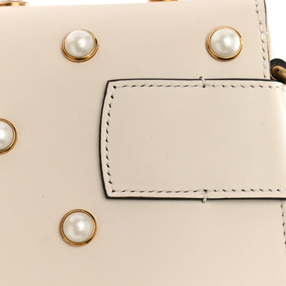 Gucci Nappa Pearl Studded Mini Queen Margaret Broadway Shoulder Bag Mystic White 14 of 14