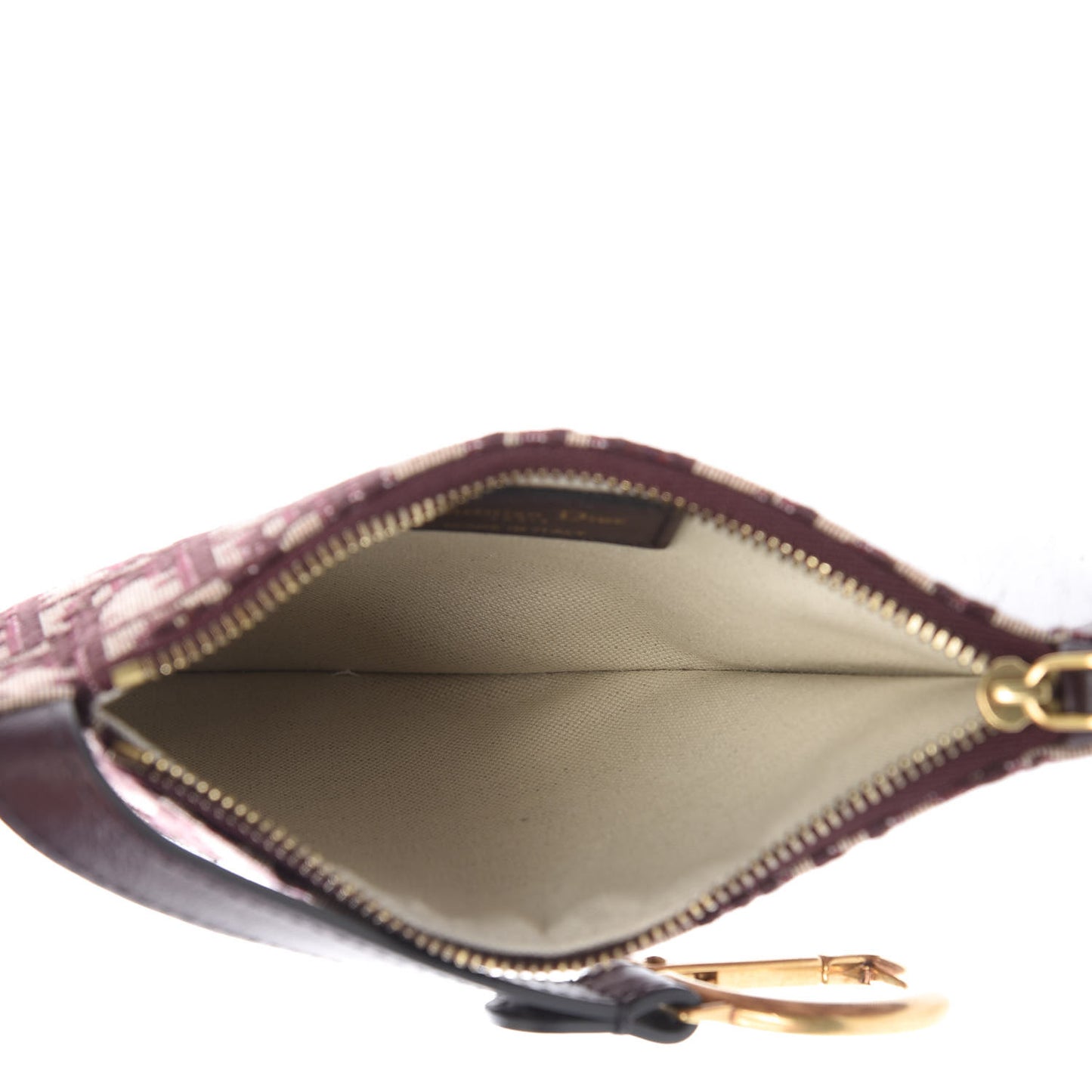 Oblique Saddle Clutch Burgundy