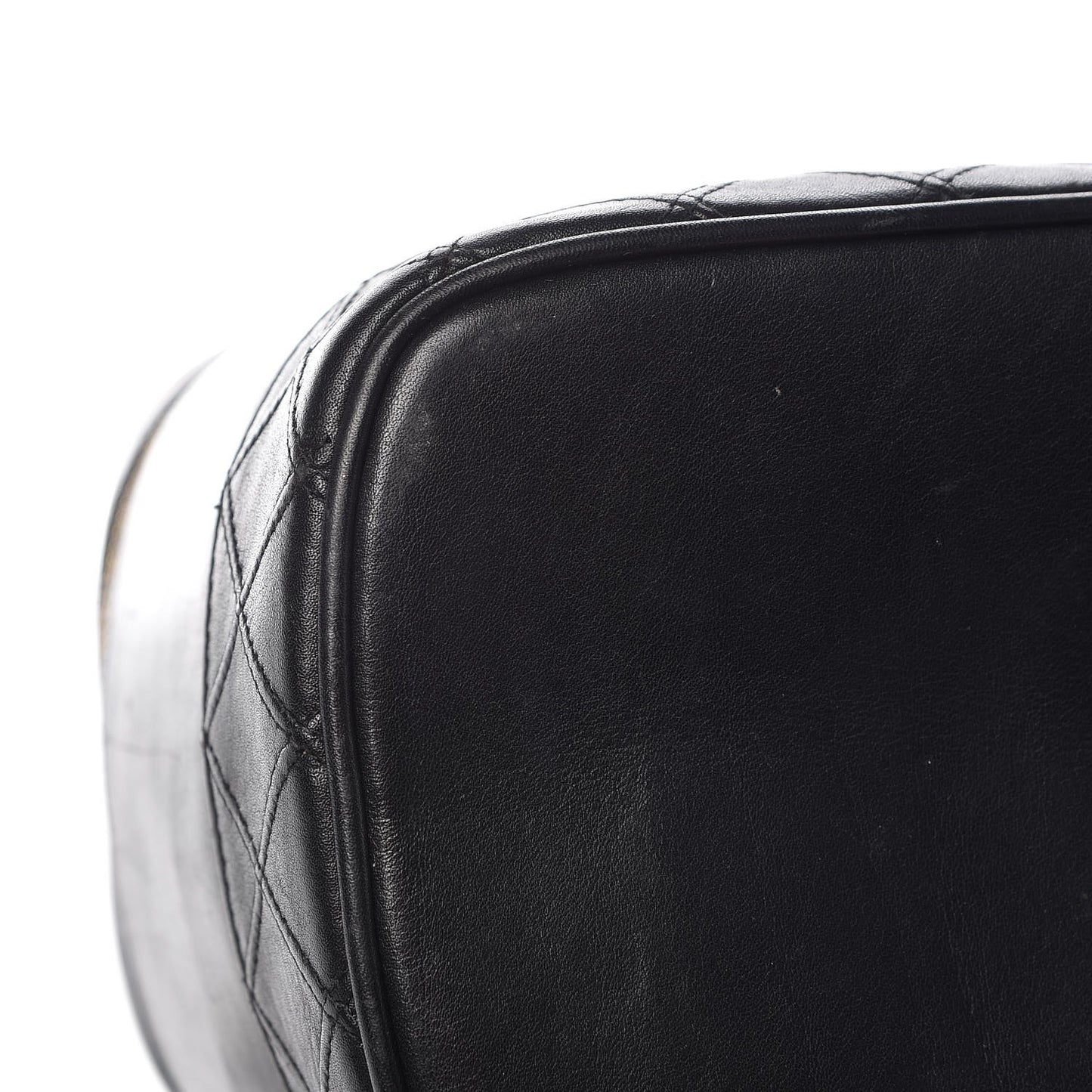 Lambskin Vanity Cosmetic Case Black