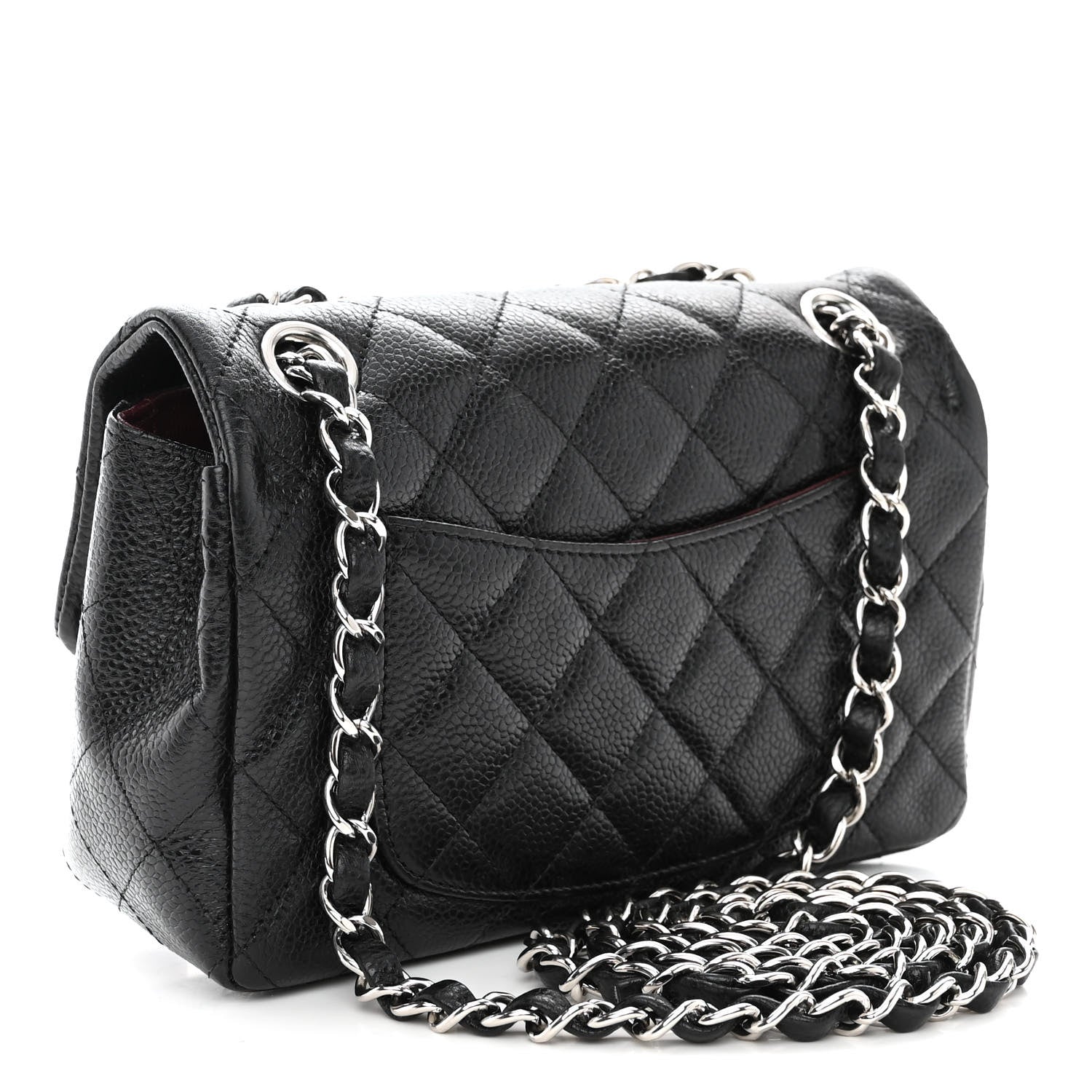 Chanel Caviar Quilted Mini Rectangular Flap Black 3 of 12