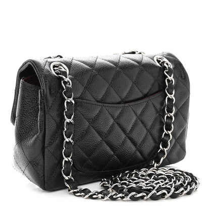 Chanel Caviar Quilted Mini Rectangular Flap Black 3 of 12
