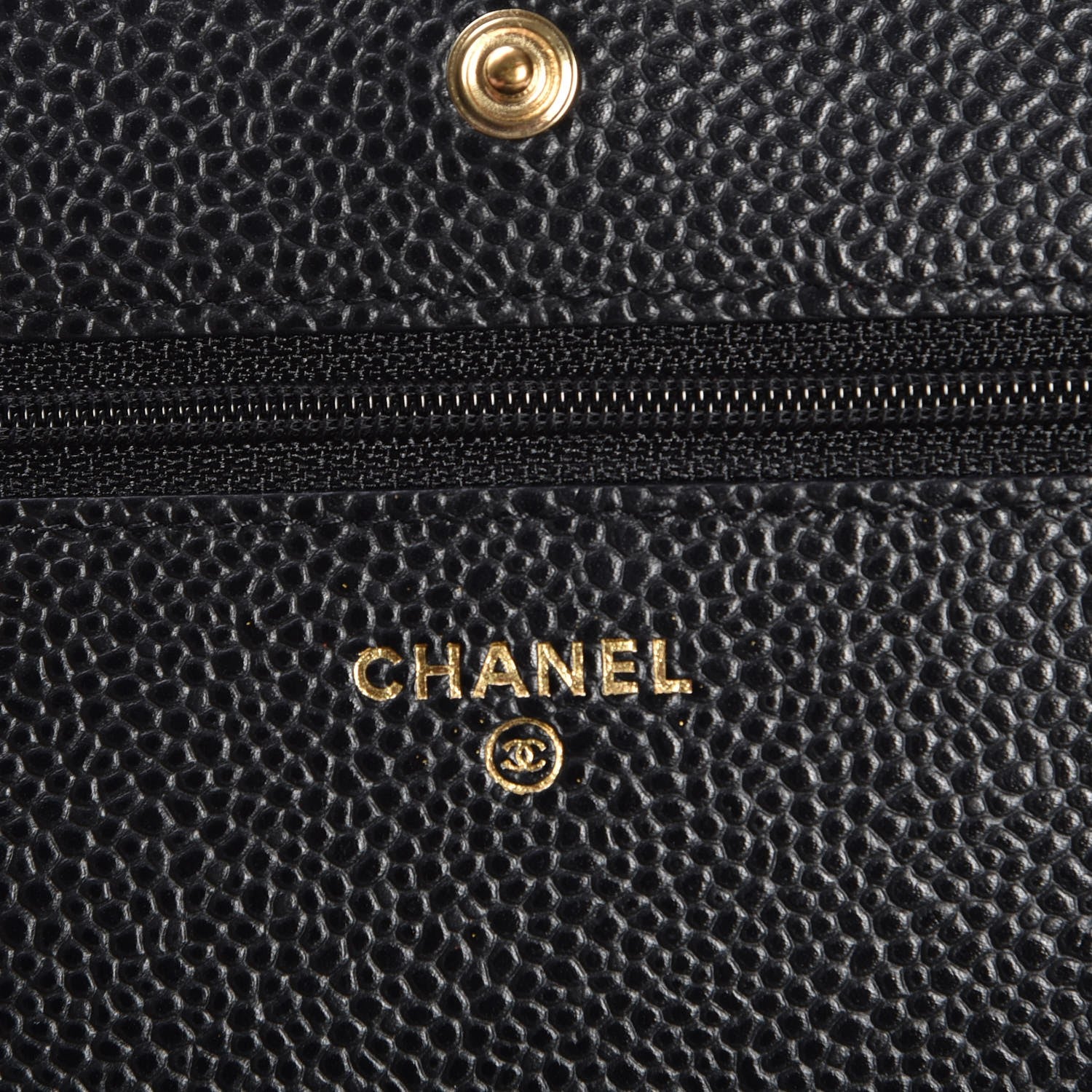 Chanel Caviar Quilted Wallet On Chain WOC Black 6 of 9