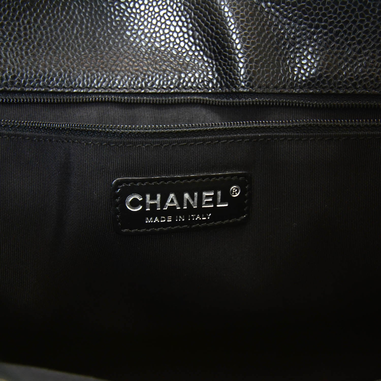 Chanel Caviar Quilted Grand Shopping Tote GST Black 9 of 10
