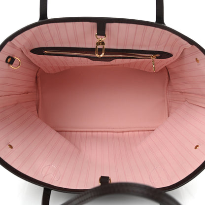 Louis Vuitton Damier Ebene Neo Neverfull MM Rose Ballerine 5 of 9