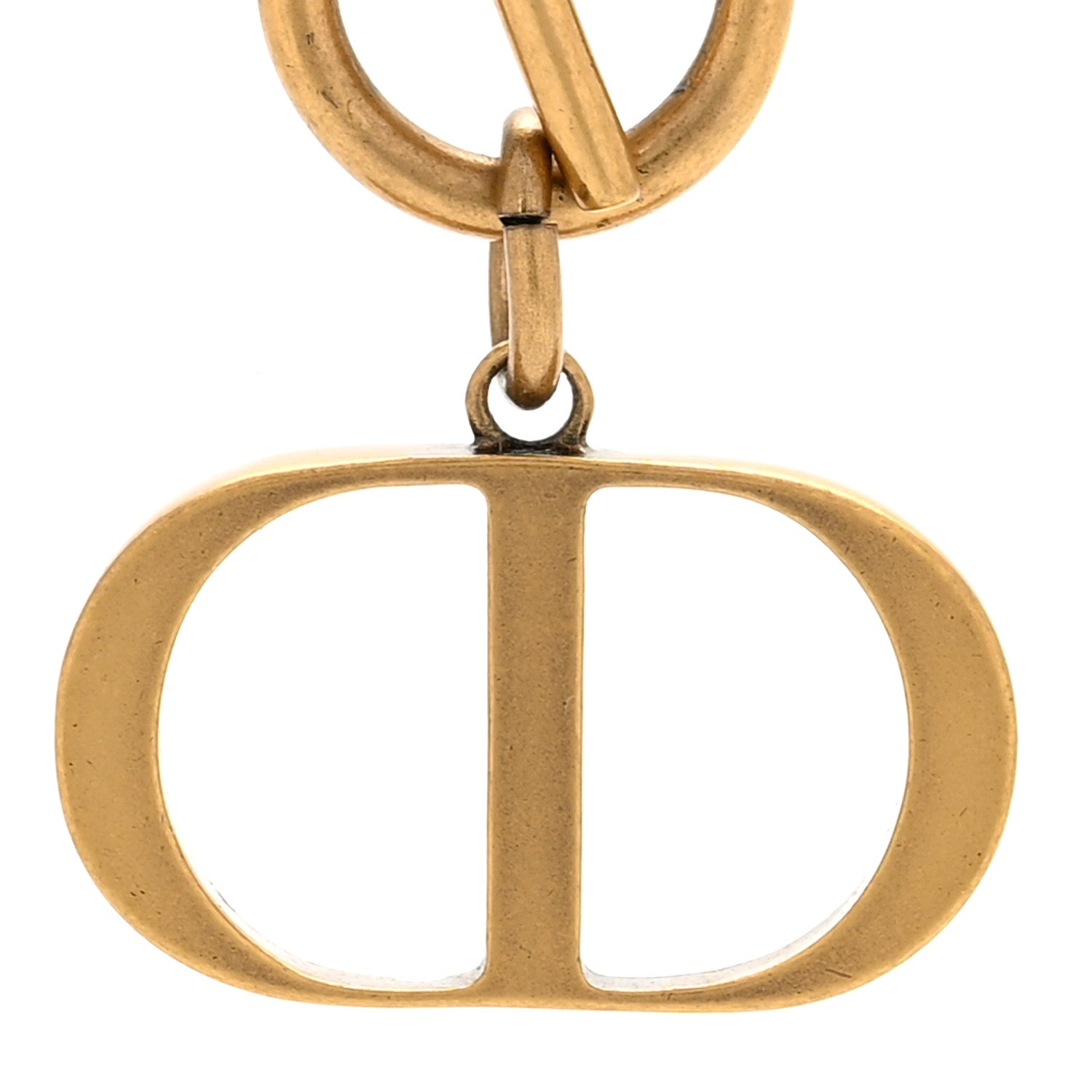 Christian Dior Metal 30 Montaigne Necklace Aged Gold 4 of 6