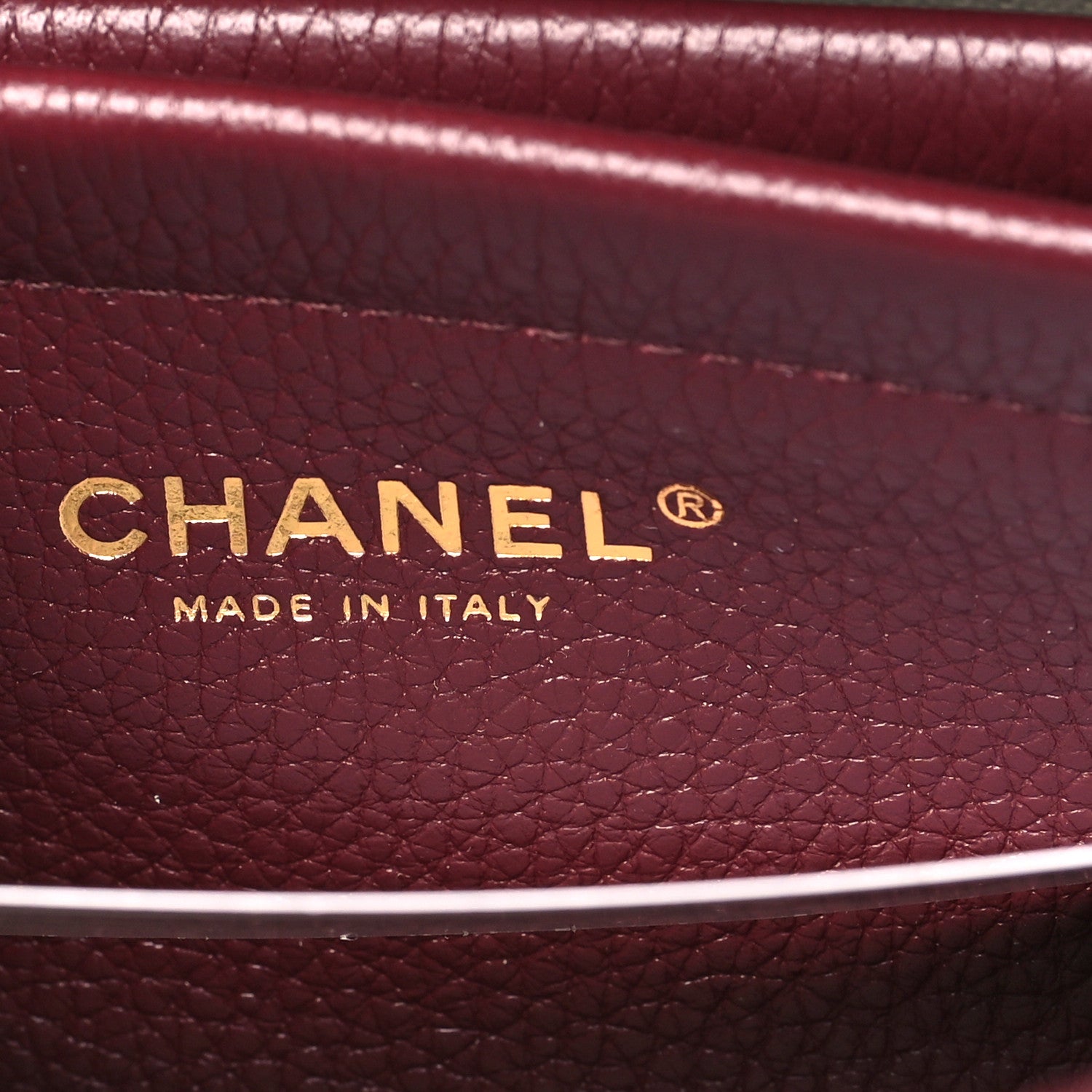 Chanel Grained Calfskin Stitched Urban Essentials Small Shopping Bag Burgundy 6 of 11
