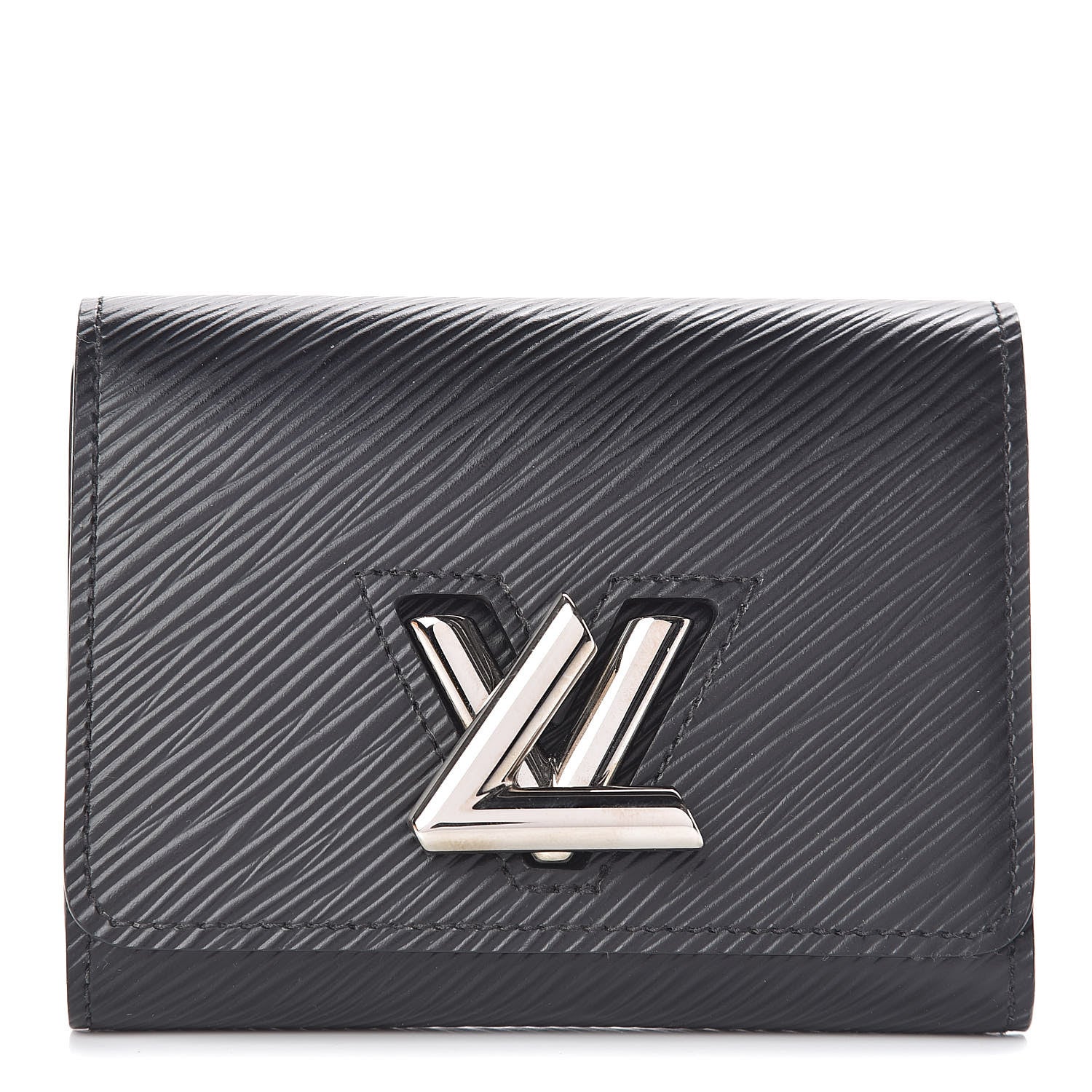 Louis Vuitton Epi Twist Compact Wallet Black 1 of 9