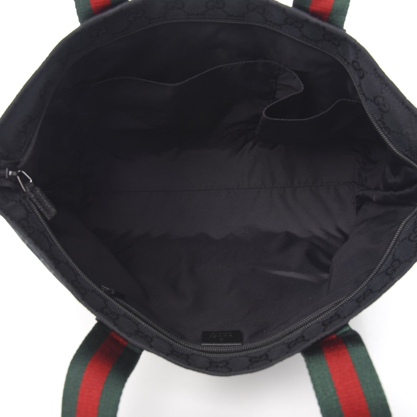 Monogram Web Large Diaper Tote Black