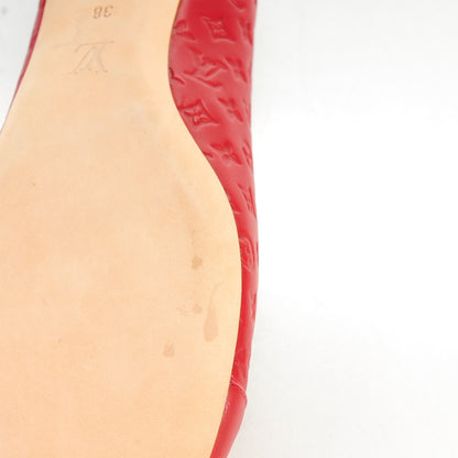 Louis Vuitton Calfskin Embossed Monogram Debbie Ballerina Flats 38 9 of 10