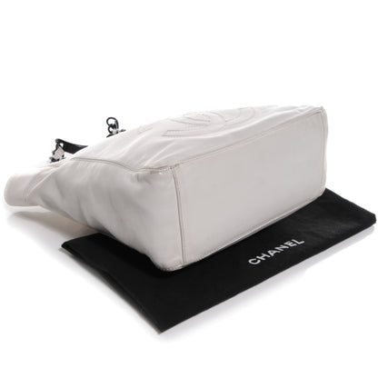 Chanel Lambskin Chain CC Small Tote White 4 of 8