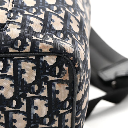 Christian Dior Technical Fabric Oblique Motion Backpack Blue 14 of 19