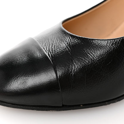 Chanel Calfskin Cap Toe CC Pumps 39 Black 13 of 13