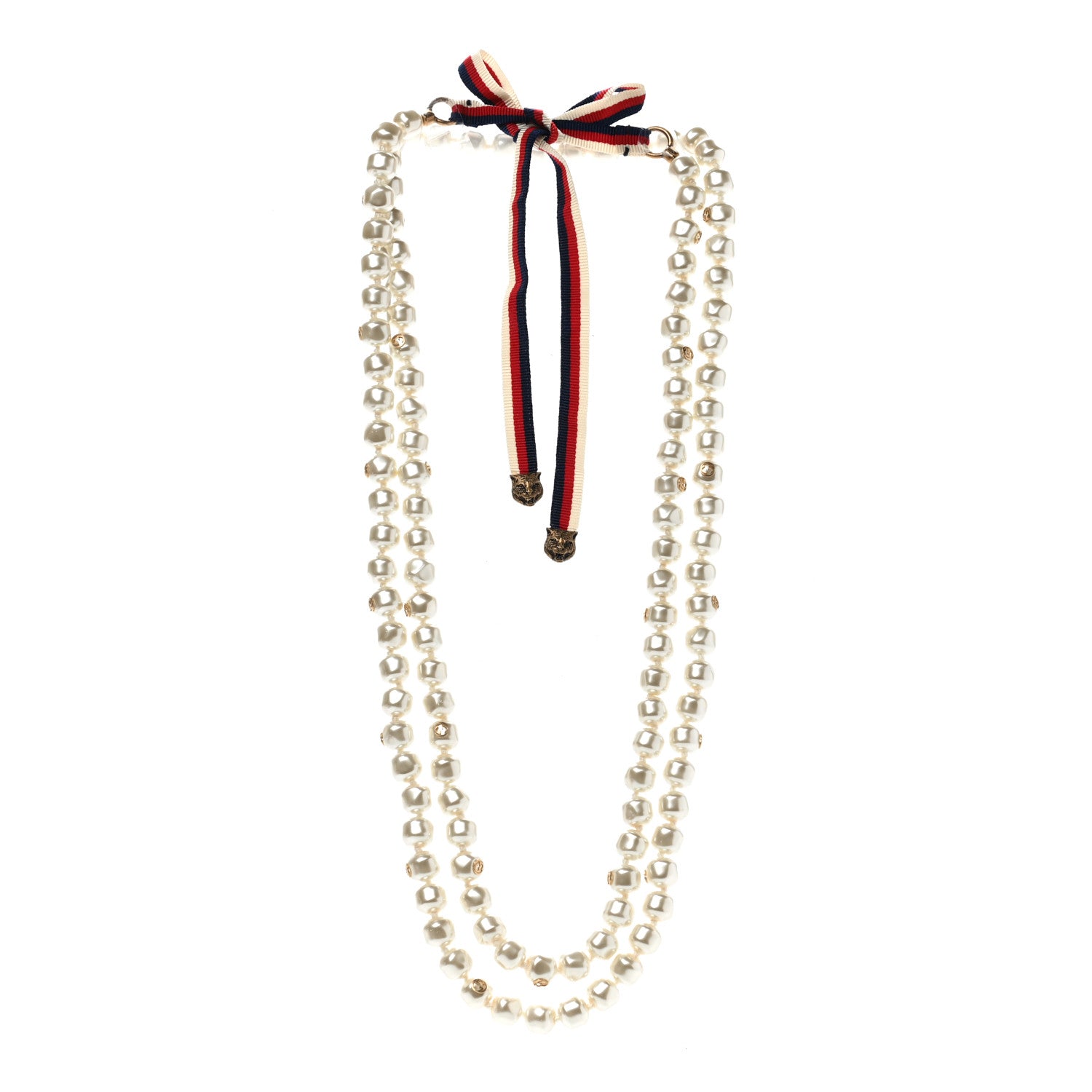 Gucci Pearl GG Sylvie Long Necklace 3 of 7