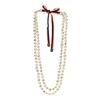 Gucci Pearl GG Sylvie Long Necklace 3 of 7