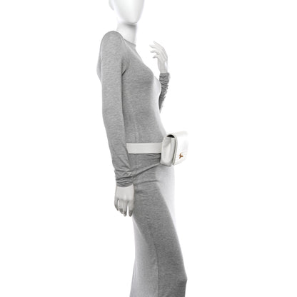 Chanel Grained Calfskin Embroidered Captain Gold Belt Bag White 2 of 14