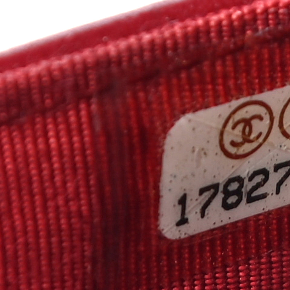 Lambskin Quilted Wallet On Chain WOC Red
