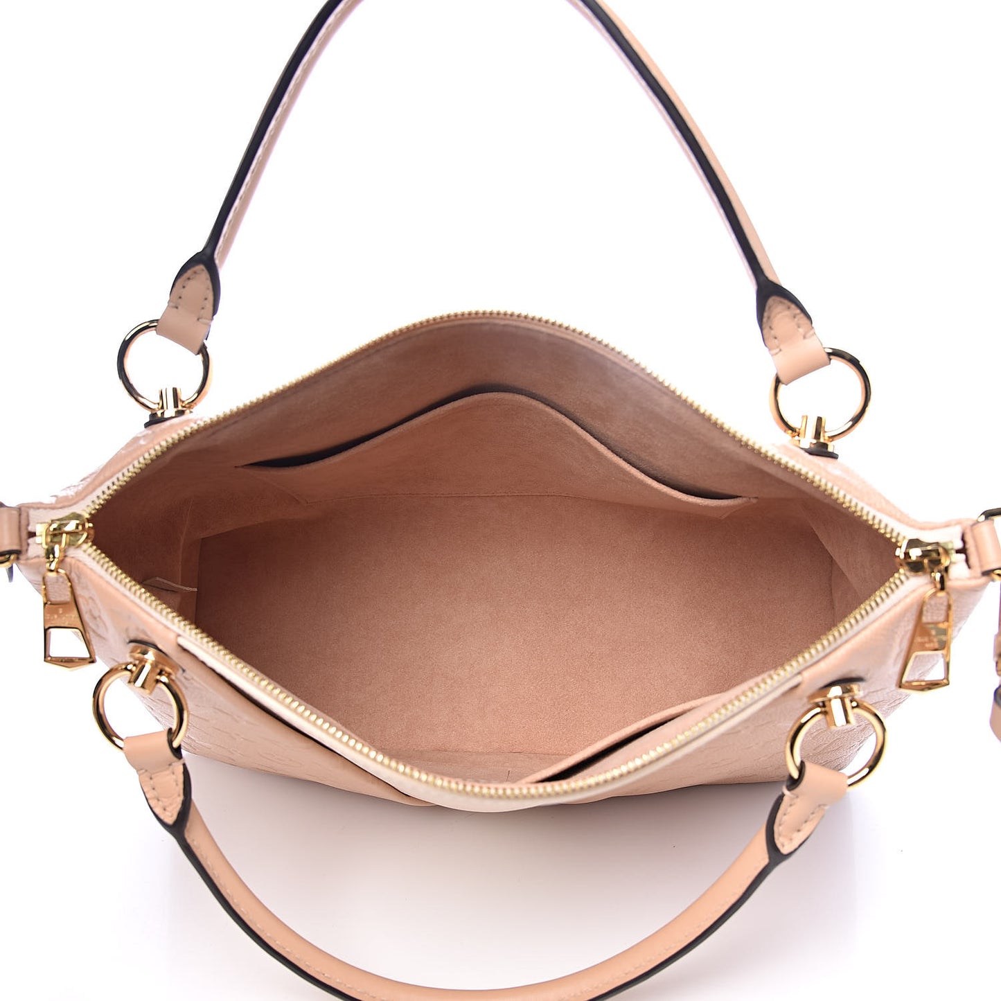 Empreinte V Tote MM Beige Rose Creme