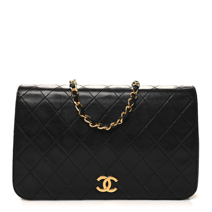 Chanel Lambskin Quilted Small Single Flap Black 1 of 12