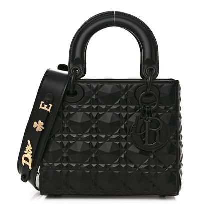 Christian Dior Calfskin Cannage Diamond Small My ABCDior Lady Dior Black 1 of 11