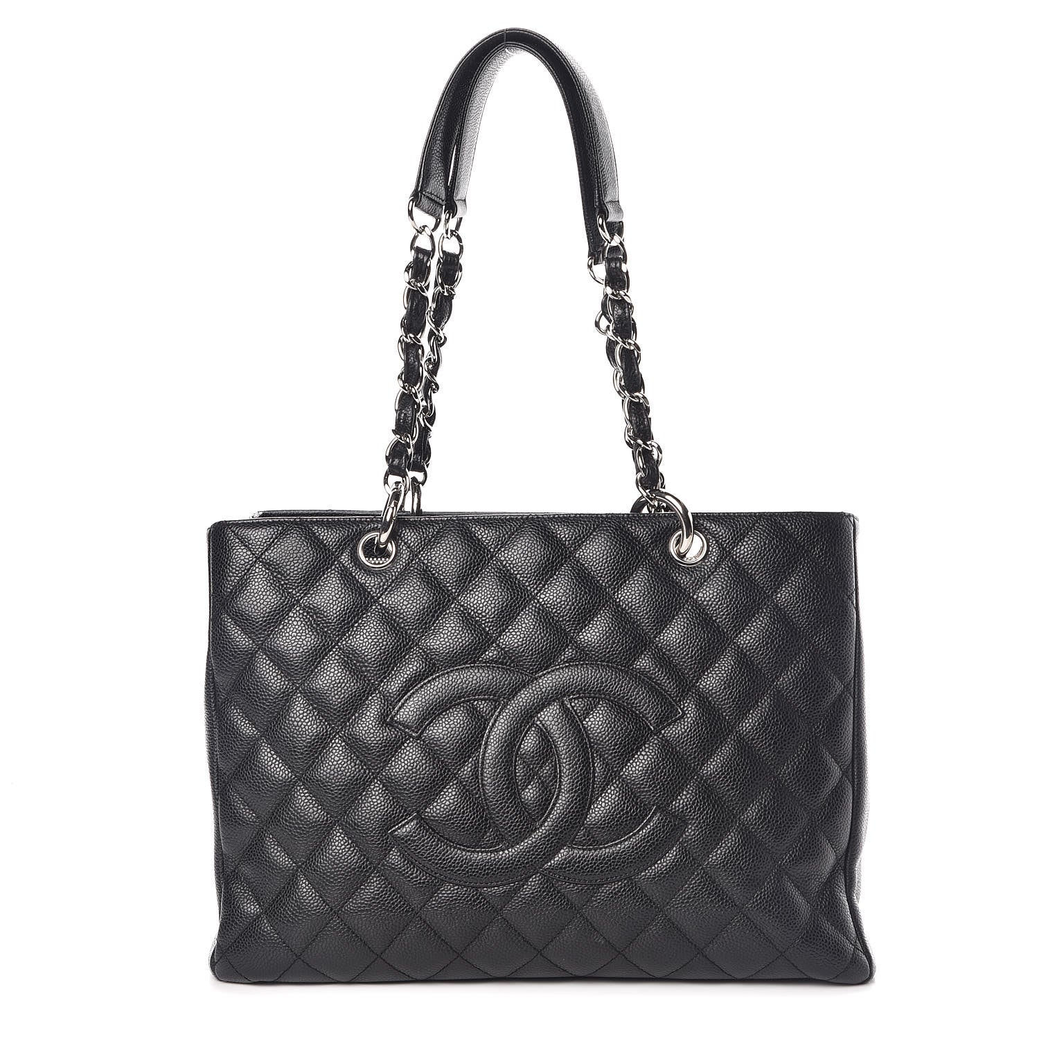 Chanel Caviar Quilted Grand Shopping Tote GST Black 1 of 9