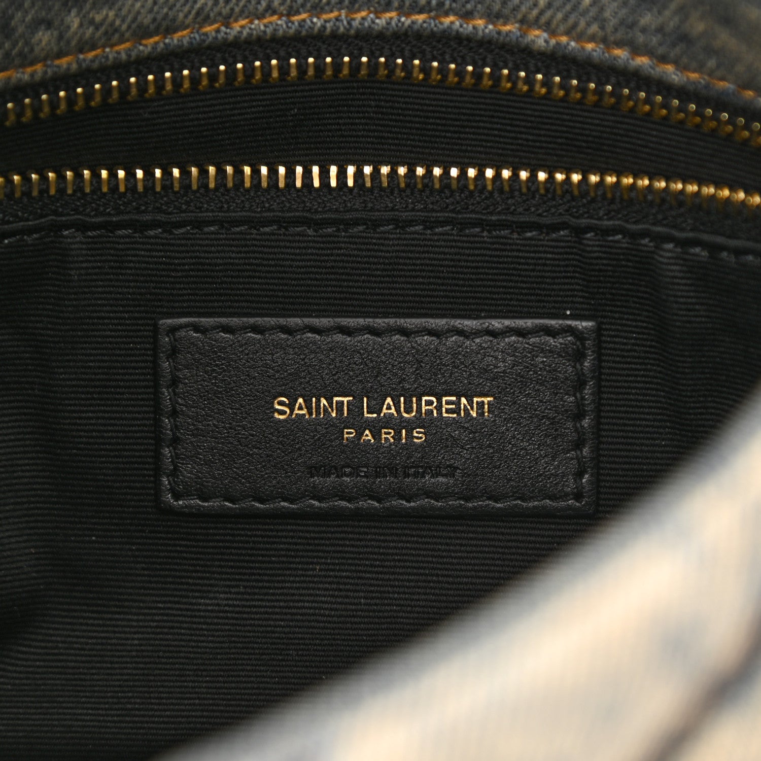 Saint Laurent Denim Quilted Toy Loulou Puffer Monogram Chain Satchel Rodeo Blue 5 of 7