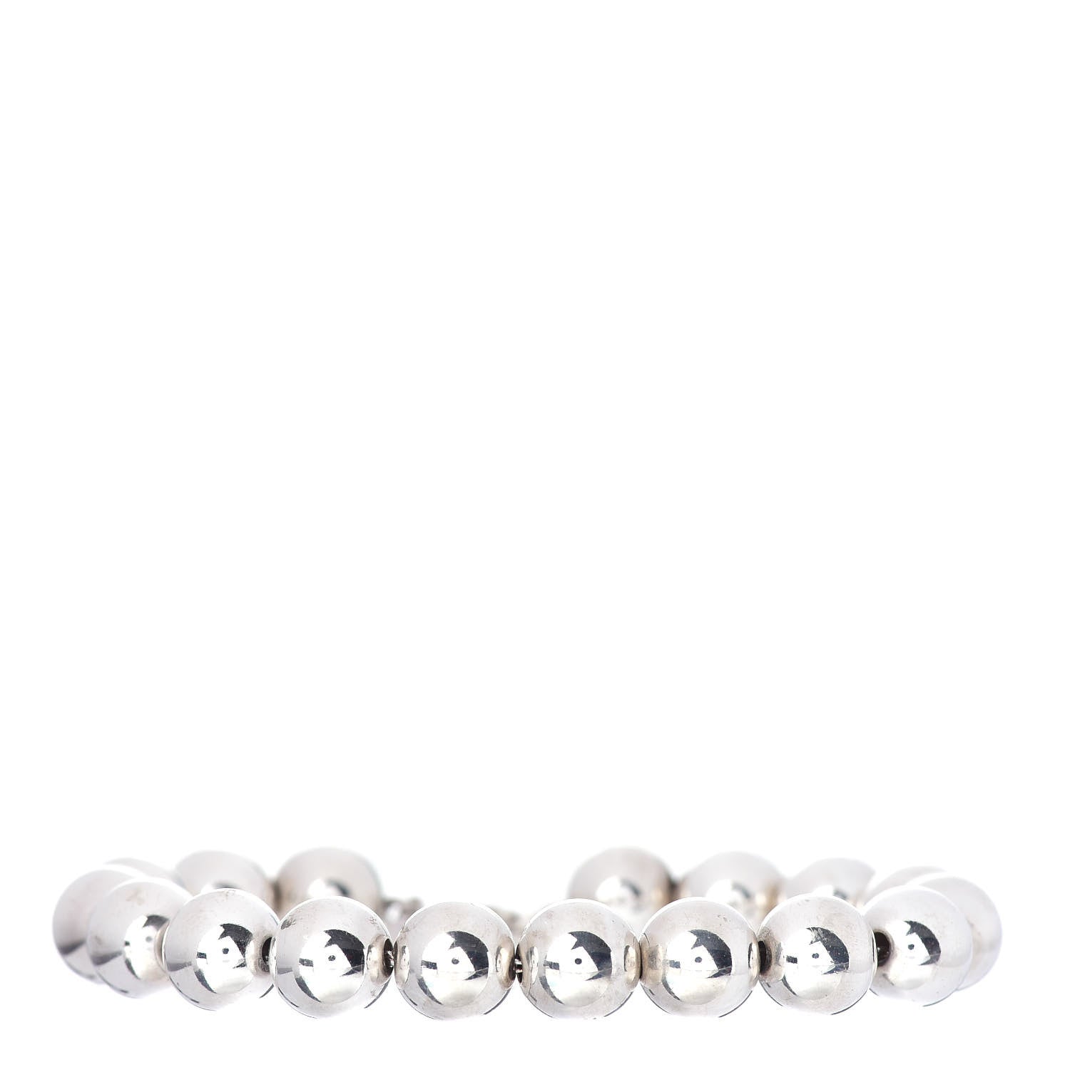 Tiffany Sterling Silver 10mm HardWear Ball Bracelet 1 of 4