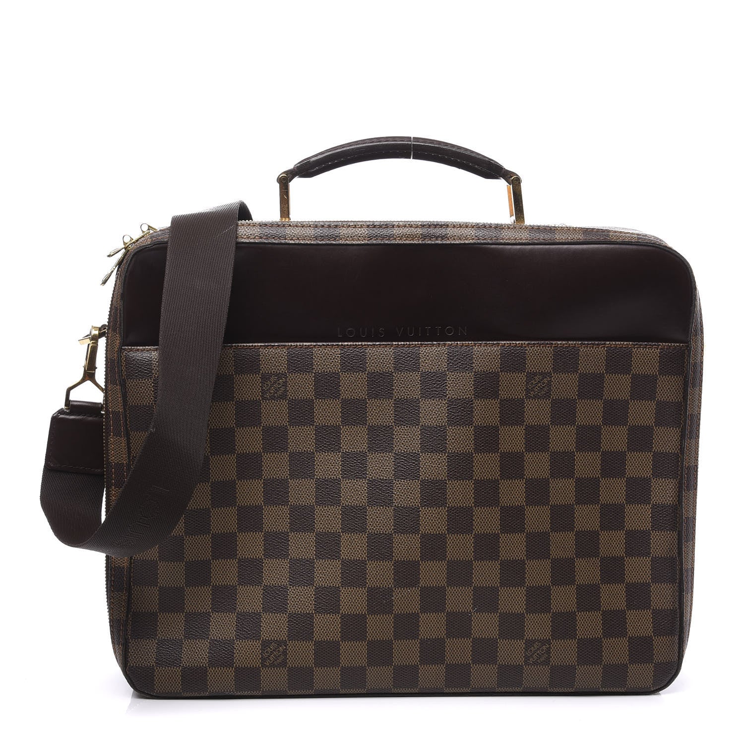Louis Vuitton Damier Ebene Porte Ordinateur Sabana Computer Case 1 of 9