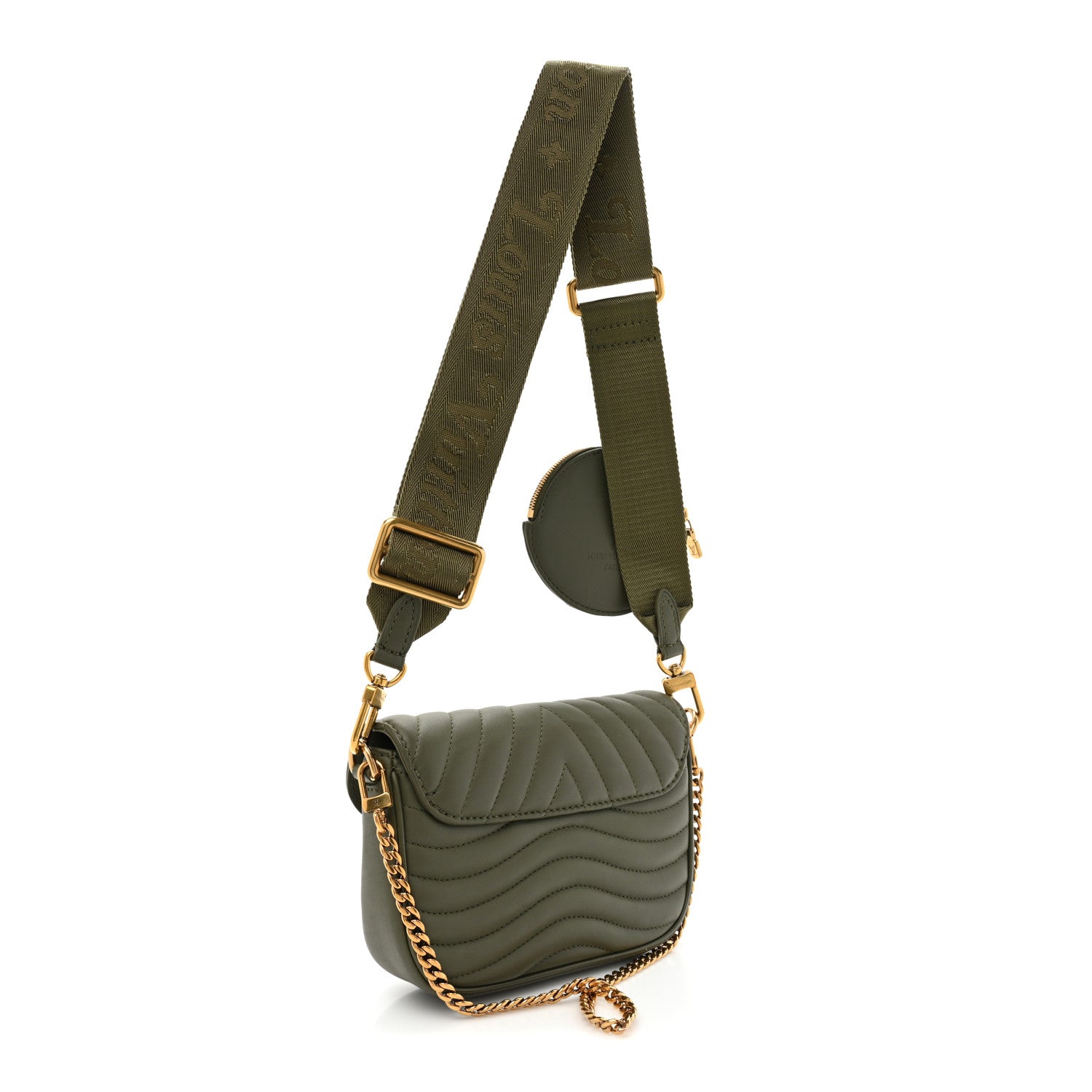 Louis Vuitton Calfskin New Wave Multi Pochette Kaki 3 of 11