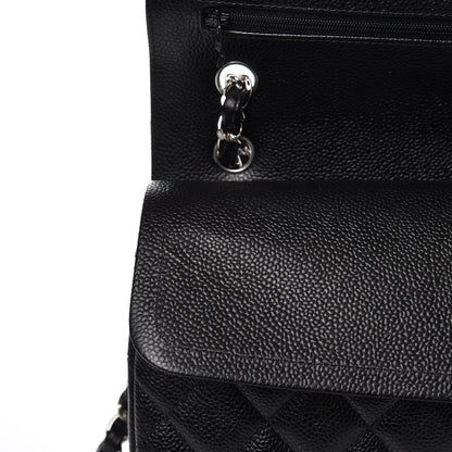 Chanel Caviar Quilted Jumbo Double Flap Black 8 of 10