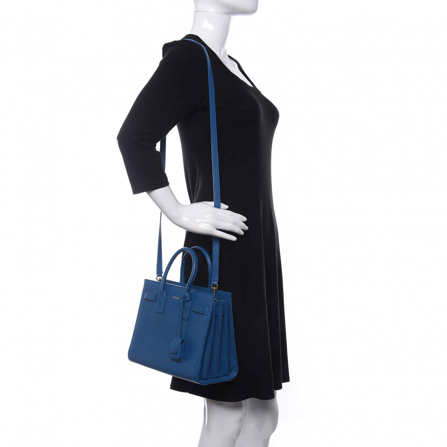 Saint Laurent Calfskin Baby Sac De Jour Indigo 2 of 10