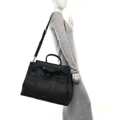 Louis Vuitton Millesime Calfskin Georges Tote GM Black 2 of 10