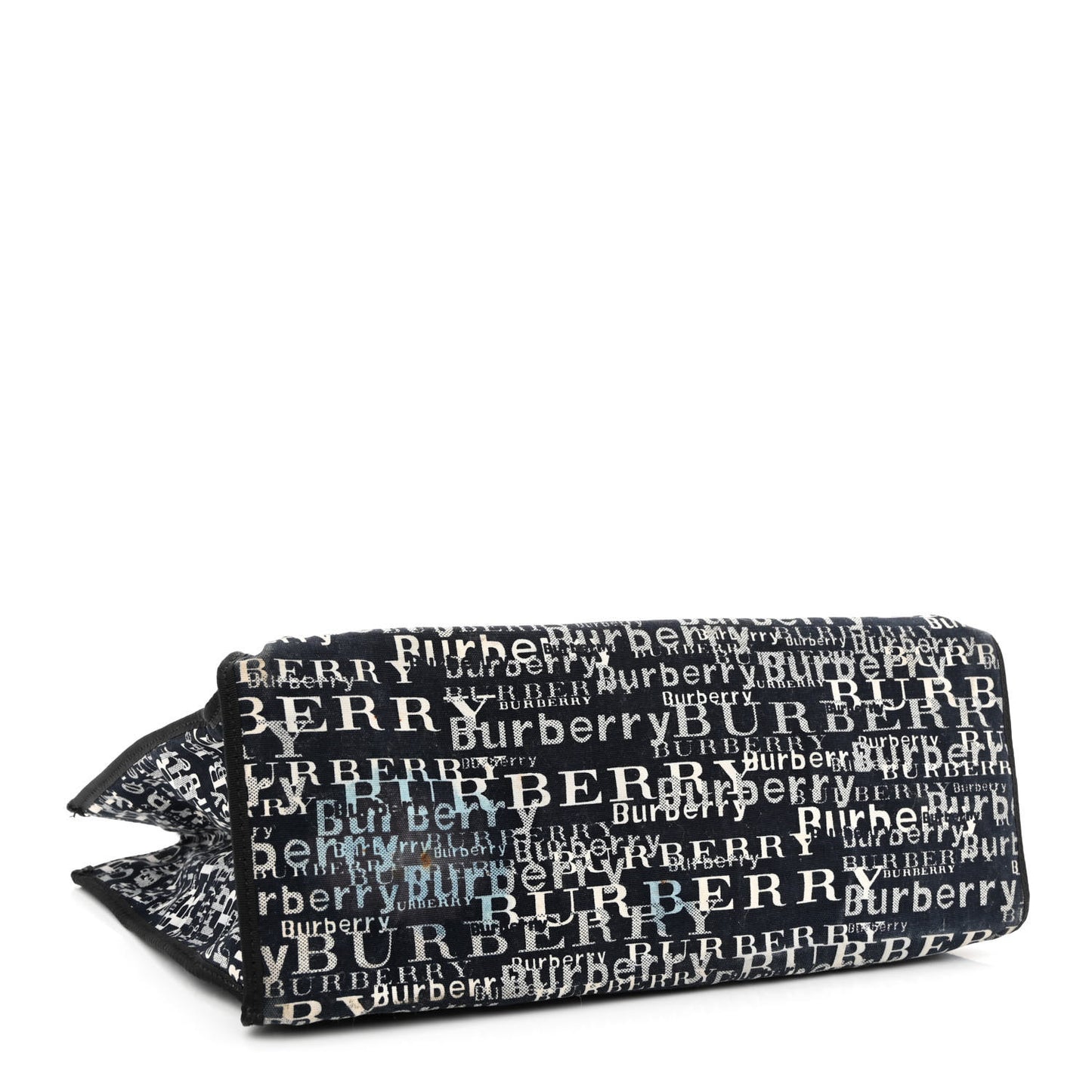 Canvas Logo Tote Black White