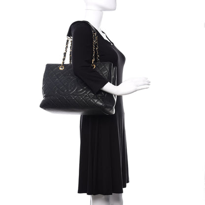 Chanel Caviar Quilted Grand Shopping Tote GST Black 2 of 10