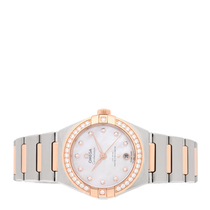 Omega Stainless Steel 18K Sedna Gold Diamond Bezel 29mm Constellation Automatic Watch 131.25.29.20.55.001 2 of 4