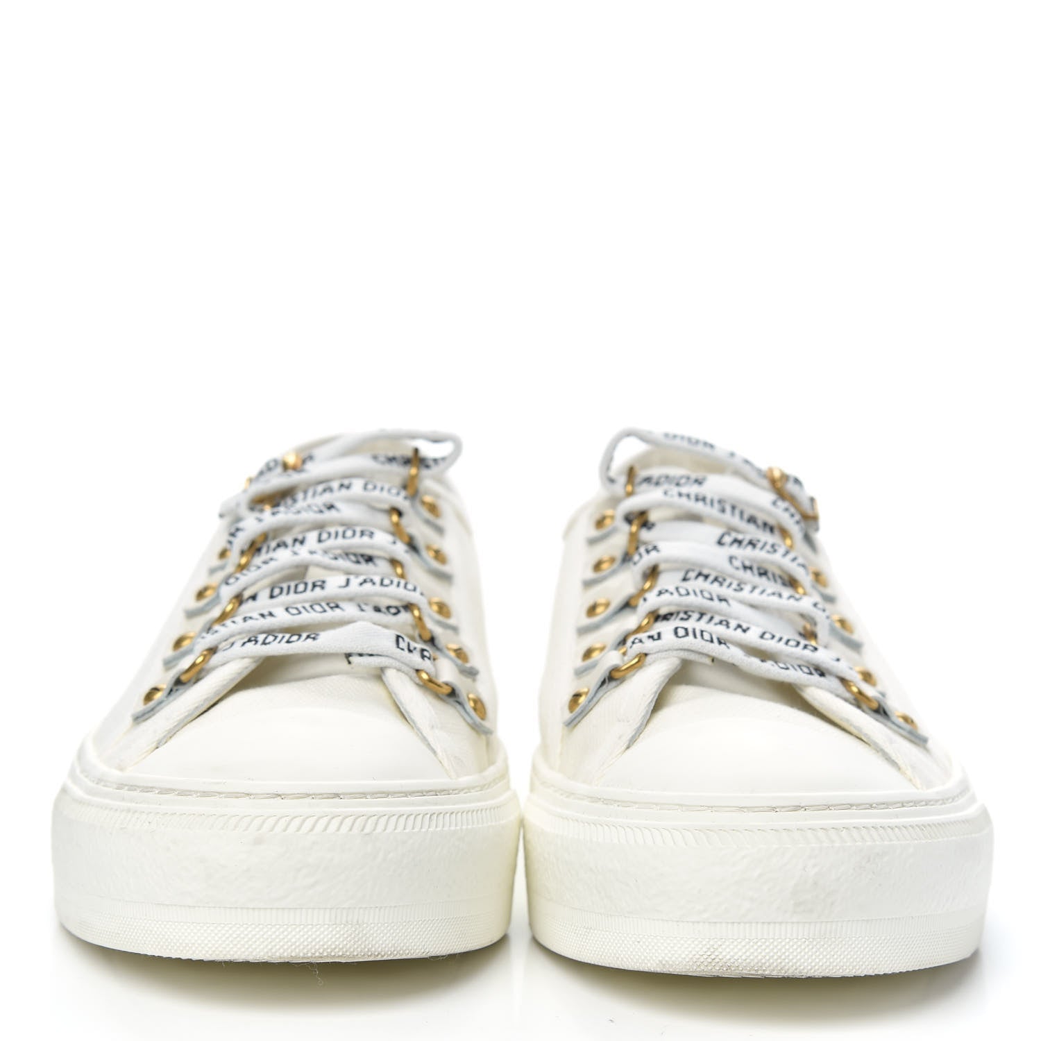 Christian Dior Canvas Walk'n Dior Low Top Sneakers 38.5 White 2 of 9