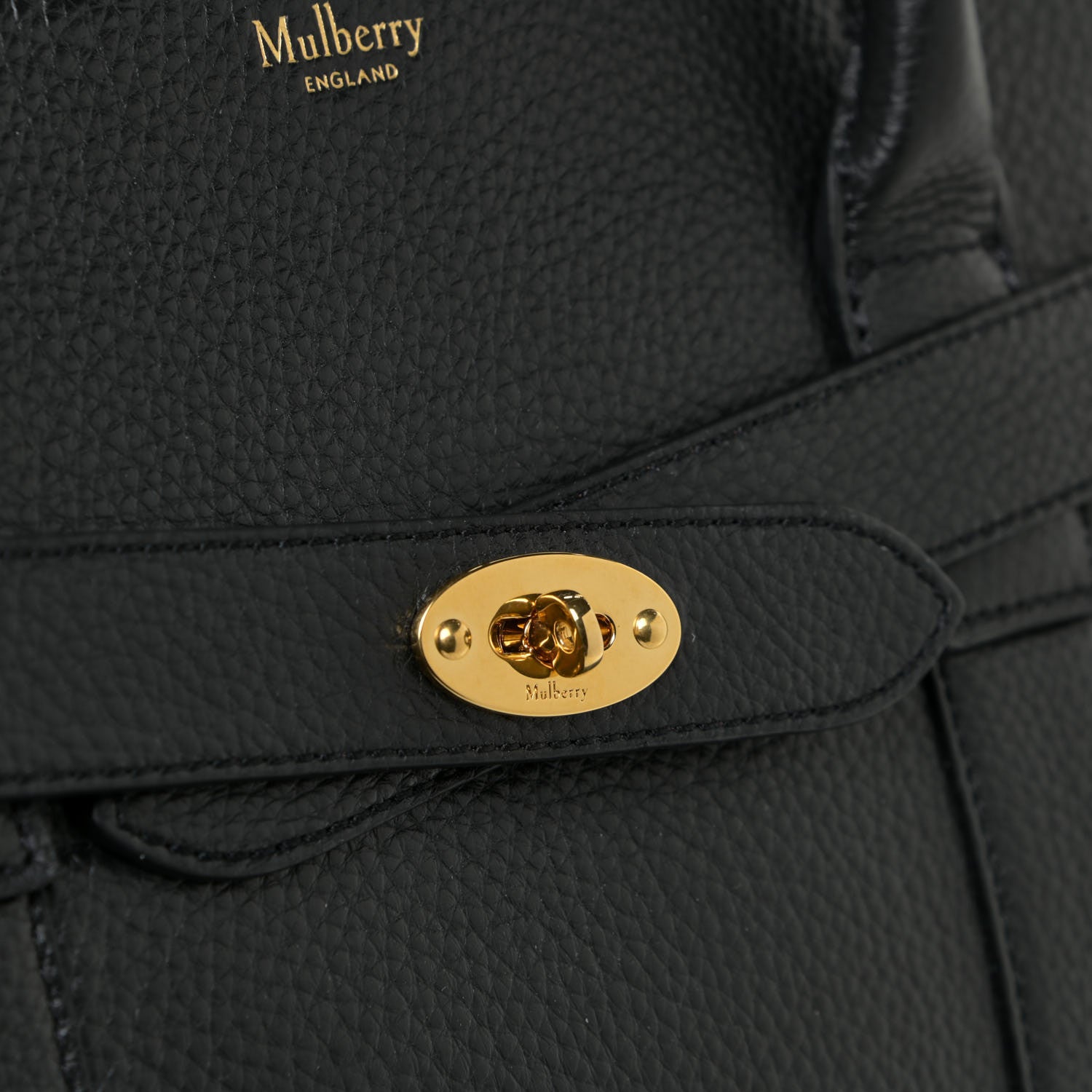Mulberry Small Classic Grain Small Zipped Bayswater Black 12 of 15