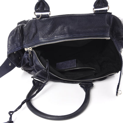 Balenciaga Agneau Whistle Shoulder Bag Marine 6 of 12