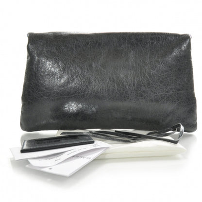 Balenciaga Agneau Giant Envelope Clutch Anthracite GSH 2 of 7