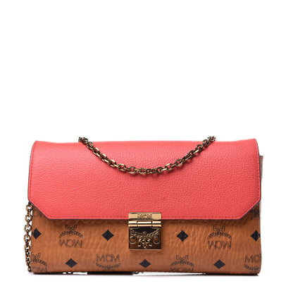 MCM Visetos Millie Crossbody Bag Cognac Marigold Orange 1 of 10