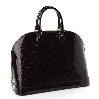 Louis Vuitton Vernis Alma GM Amarante 3 of 11