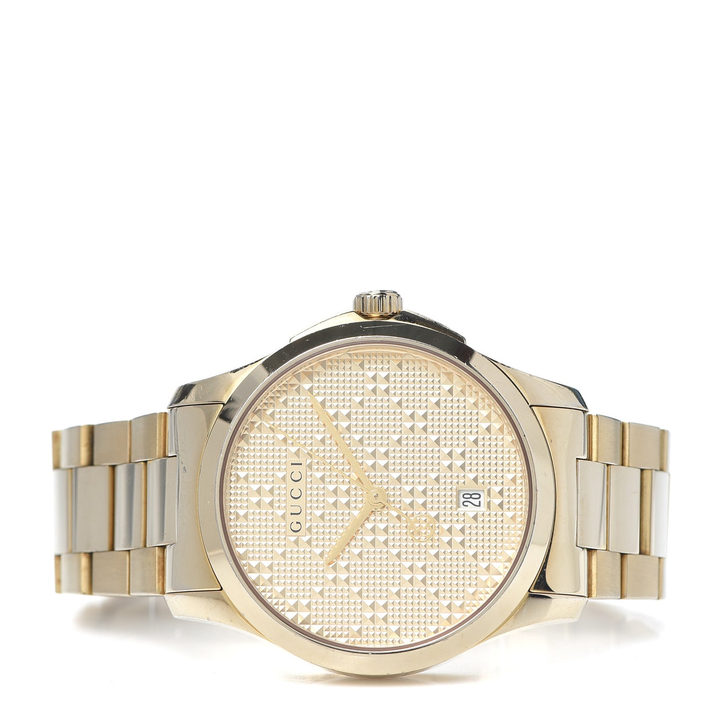 Stainless Steel 38mm G-Timeless Diamante Quartz Watch Gold