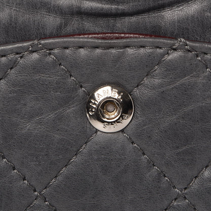 Chanel Aged Calfskin Quilted 50th Anniversary 2.55 Reissue Flap 226 Grey 9 of 13
