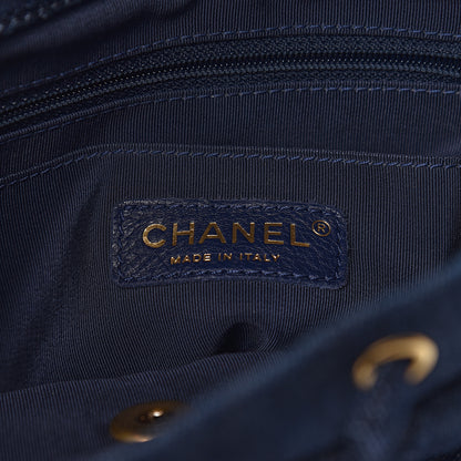 Chanel Washed Denim Quilted Small Urban Spirit Backpack Dark Blue 6 of 10